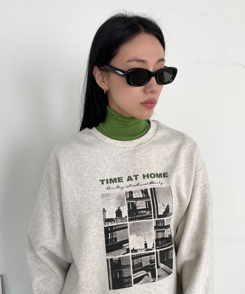 Didot.showroom（ディドット ショールーム）の「TIME AT HOME MTM（スウェット・レディース・チャコールグレー/オートミール・FREE）」の21枚目の写真