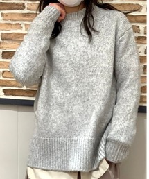 Pitta Re:) | バックスリット入り ニットプルオーバー(ニット/セーター)