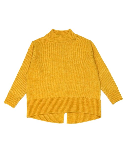 Pitta Re:)（ピッタリ）の「バックスリット入り ニットプルオーバー（ニット/セーター・レディース・ライトグリーン/マスタード/トップグレー/モカ・M/L）」の6枚目の写真