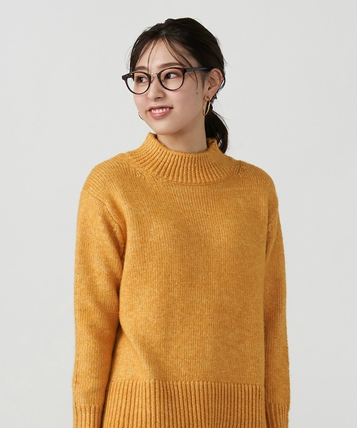 Pitta Re:)（ピッタリ）の「バックスリット入り ニットプルオーバー（ニット/セーター・レディース・ライトグリーン/マスタード/トップグレー/モカ・M/L）」の12枚目の写真