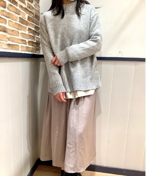 Pitta Re:)（ピッタリ）の「バックスリット入り ニットプルオーバー（ニット/セーター・レディース・ライトグリーン/マスタード/トップグレー/モカ・M/L）」の20枚目の写真