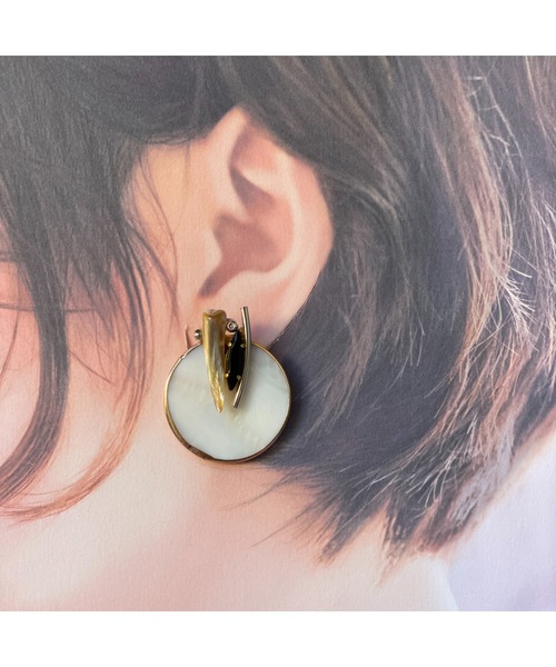 tone(トーン)の「【musk】シェル×シェルのイヤリング(MA)(イヤリング・レディース・ホワイト・FREE)」の8枚目の写真