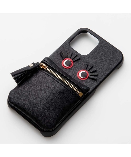 IROMEKI（イロメキ）の「(iPhone14/13) IROMEKI follow you case（スマホケース/カバー・レディース・グレー/ブラック・ONE SIZE）」の5枚目の写真
