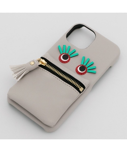 IROMEKI（イロメキ）の「(iPhone14/13) IROMEKI follow you case（スマホケース/カバー・レディース・グレー/ブラック・ONE SIZE）」の6枚目の写真