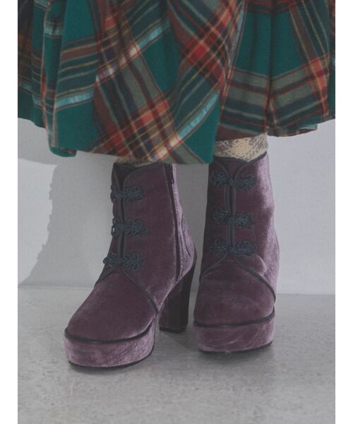 merry jenny（メリージェニー）の「チャイナブーツ（ブーツ・レディース・ブルー/パープル/ブラック・LARGE/MEDIUM）」の5枚目の写真
