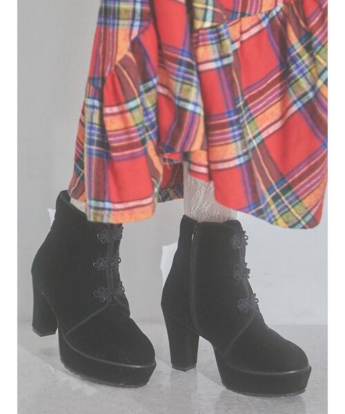 merry jenny（メリージェニー）の「チャイナブーツ（ブーツ・レディース・ブルー/パープル/ブラック・LARGE/MEDIUM）」の8枚目の写真