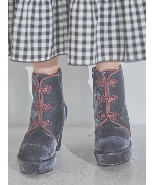 merry jenny（メリージェニー）の「チャイナブーツ（ブーツ・レディース・ブルー/パープル/ブラック・LARGE/MEDIUM）」の11枚目の写真