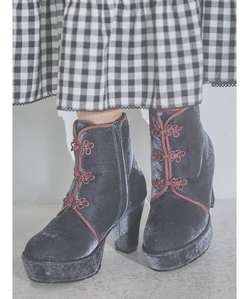 merry jenny（メリージェニー）の「チャイナブーツ（ブーツ・レディース・ブルー/パープル/ブラック・LARGE/MEDIUM）」の14枚目の写真