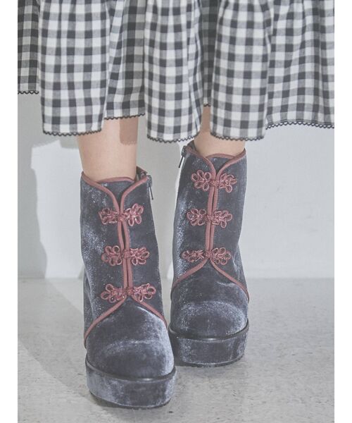 merry jenny（メリージェニー）の「チャイナブーツ（ブーツ・レディース・ブルー/パープル/ブラック・LARGE/MEDIUM）」の15枚目の写真