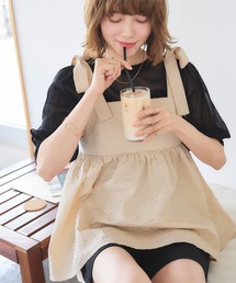 titivate | ふくれジャガードリボントップス(Tシャツ/カットソー)