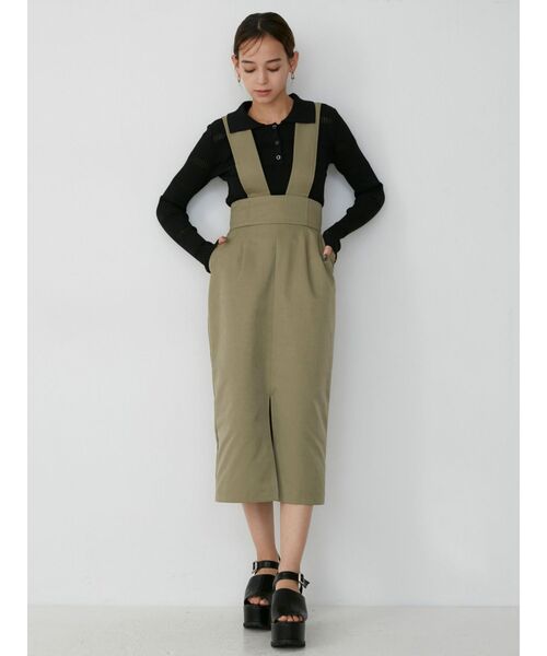 MURUA（ムルーア）の「シアーボーダーポロシャツ（ポロシャツ・レディース・ブラック/ブルー/オレンジ・FREE）」の17枚目の写真