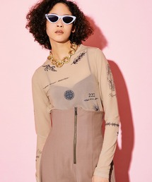 MAISON SPECIAL | TATOOプリントシアーTOP【MAISON SPECIAL/メゾンスペシャル】(Tシャツ/カットソー)