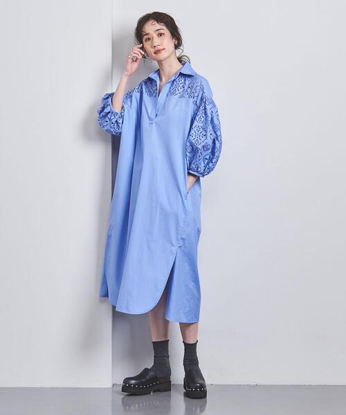TICCA UNITED ARROWS別注 カットワーク ワンピース 23SS TICCA UNITED ARROWS別注 カットワーク ワンピース 23SS