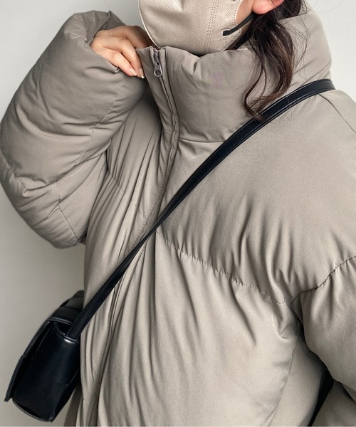 CPCM（シーピーシーエム）の「ストレッチスタンド中綿ブルゾン（ダウンジャケット/コート・メンズ・アイボリー/チャコールグレー/グレイッシュベージュ・MEDIUM/LARGE）」の20枚目の写真