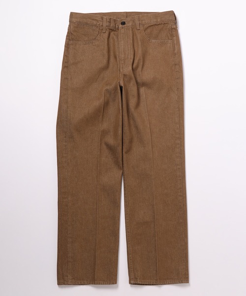 ADAM ET ROPE'（アダムエロペ）の「オーガニックコットン カラー デニム スラックス/サステナブル/セットアップ対応（デニムパンツ・メンズ・キャメル/パープル系その他4・S/M/L/XL）」の19枚目の写真
