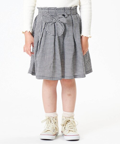 Seraph（セラフ）の「リボン付きスカート（スカート・キッズ・その他3/ブルー/ブラック・80/90/95/100/110/120/130/140）」の2枚目の写真