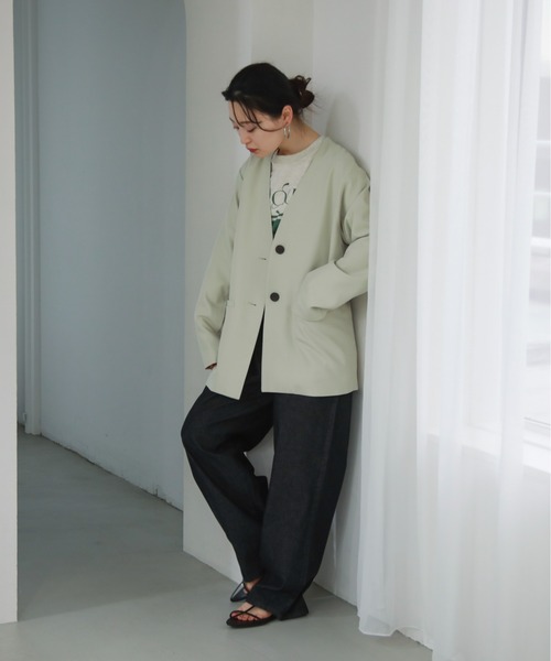 feepur（フェピュール）の「タックルーズデニムパンツ（デニムパンツ・レディース・ブラック/サックスブルー/ネイビー・MEDIUM/SMALL）」の22枚目の写真