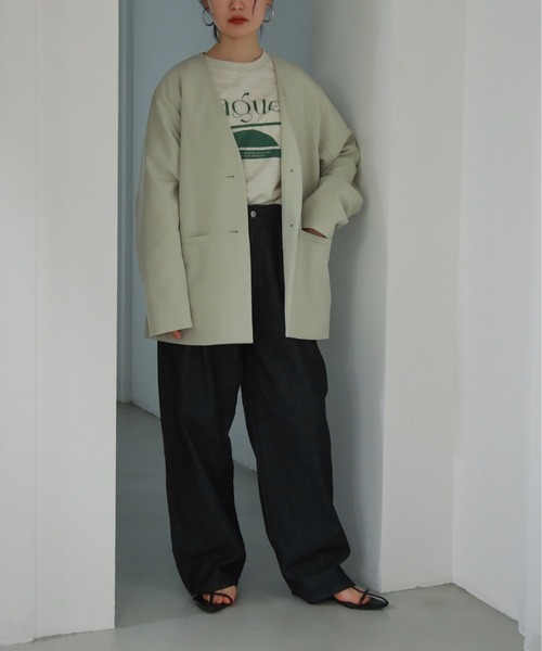 feepur（フェピュール）の「タックルーズデニムパンツ（デニムパンツ・レディース・ブラック/サックスブルー/ネイビー・MEDIUM/SMALL）」の21枚目の写真