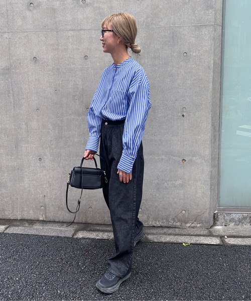 feepur（フェピュール）の「タックルーズデニムパンツ（デニムパンツ・レディース・ブラック/サックスブルー/ネイビー・MEDIUM/SMALL）」の16枚目の写真