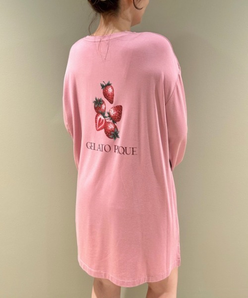 gelato pique（ジェラートピケ）の「ストロベリーワンポイントプル