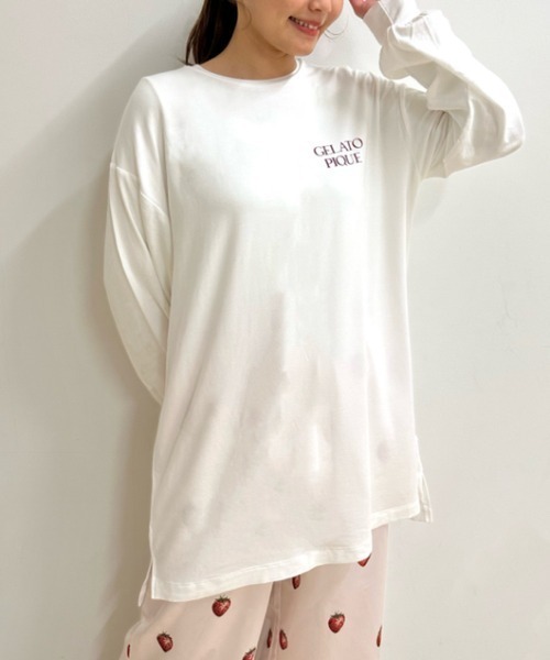 gelato pique（ジェラートピケ）の「ストロベリーワンポイントプル