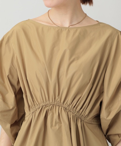 Curensology（カレンソロジー）の「Curensology(カレンソロジー)/ギャザースリーブブラウス（シャツ/ブラウス・レディース・ベージュ/ネイビー・FREE）」の11枚目の写真