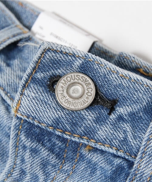 MOUSSY（マウジー）の「DENIM S/PT（デニムパンツ・レディース・ホワイト/ライトブルー・2/1/0）」の7枚目の写真