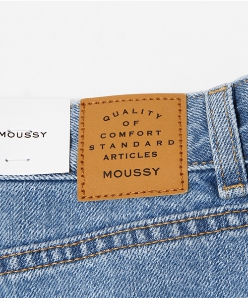 MOUSSY（マウジー）の「DENIM S/PT（デニムパンツ・レディース・ホワイト/ライトブルー・2/1/0）」の9枚目の写真