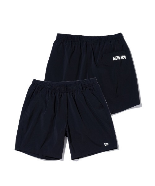 NEW ERA(ニューエラ)の「NEW ERA/ニューエラ 撥水ショーツ ナイロンハーフパンツ/ワンポイント ブランドロゴ/ストレッチショーツ/PA STRETCH SHORT 13516828/13516827(その他パンツ・メンズ・ブラック系その他/ブラック・M/L/XL/XXL)」の2枚目の写真