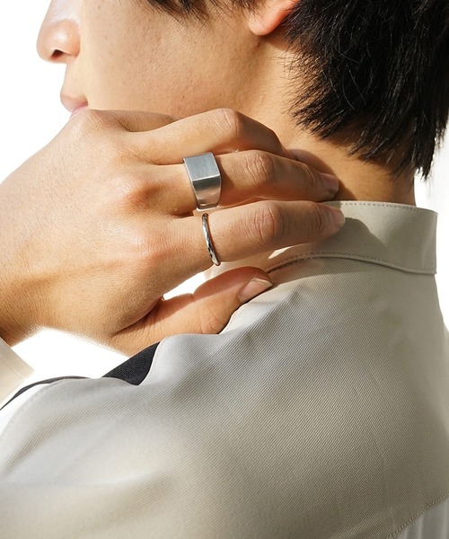 MinoriTY(マイノリティ)の「スキニーリング メンズ ウィメンズ (リング・メンズ・シルバー/ゴールド・11号/13号/17号/19号)」の8枚目の写真