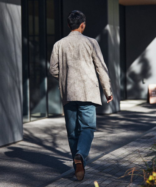 EDIFICE（エディフィス）の「しじら織り 6ボタン ダブルブレスト