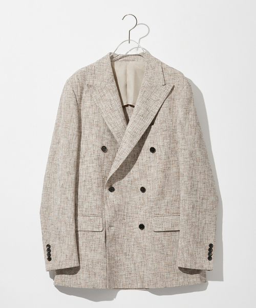 EDIFICE（エディフィス）の「しじら織り 6ボタン ダブルブレスト