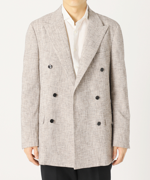 EDIFICE（エディフィス）の「しじら織り 6ボタン ダブルブレスト