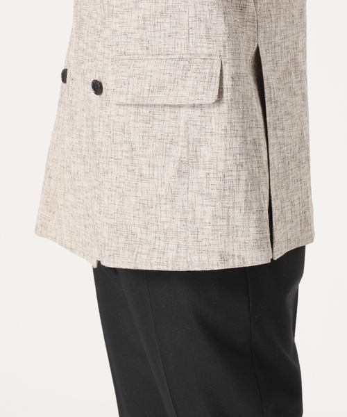 EDIFICE（エディフィス）の「しじら織り 6ボタン ダブルブレスト ジャケット（テーラードジャケット・メンズ・ベージュ・46/48/44/42）」の17枚目の写真