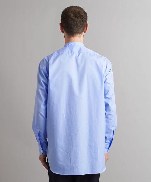 SOVEREIGN（ソブリン）の「＜SOVEREIGN＞ ポプリン ソリッド バンドカラー シャツ（シャツ/ブラウス・メンズ・ライトブルー・M/L/S/XL）」の4枚目の写真