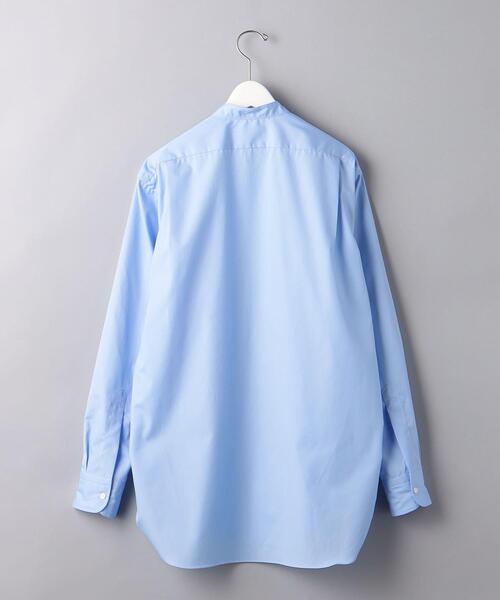 SOVEREIGN（ソブリン）の「＜SOVEREIGN＞ ポプリン ソリッド バンドカラー シャツ（シャツ/ブラウス・メンズ・ライトブルー・M/L/S/XL）」の9枚目の写真