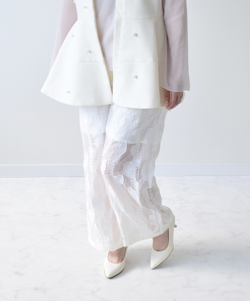 Bridget Birkin(ブリジットバーキン)の「【Bridget Birkin】メッシュ生地高寸パンプス(531029)(パンプス・レディース・ダークベージュ/ブラック/アイボリー・23.5/24/23/24.5/22.5)」の16枚目の写真
