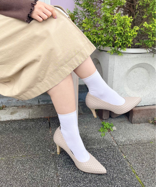 Bridget Birkin(ブリジットバーキン)の「【Bridget Birkin】メッシュ生地高寸パンプス(531029)(パンプス・レディース・ダークベージュ/ブラック/アイボリー・23.5/24/23/24.5/22.5)」の18枚目の写真