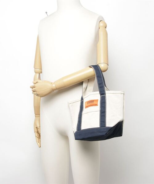 UNIVERSAL OVERALL（ユニバーサルオーバーオール）の「【UNIVERSAL OVERALL/ユニバーサルオーバーオール】 UO TOTE BAG(S)（トートバッグ・メンズ・ブラック/レッド/ブルー/オレンジ/ベージュ/ネイビー・FREE）」の10枚目の写真