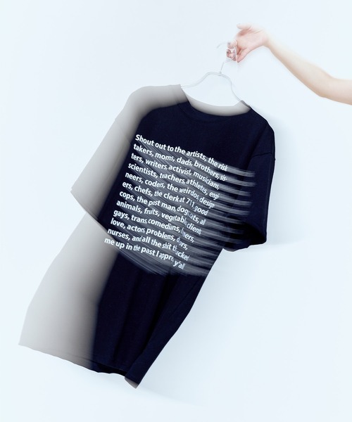 Narcissus(ナルシス)の「【Narcissus】メッセージTシャツ(Tシャツ/カットソー・レディース・ブラック/ホワイト・FREE)」の2枚目の写真