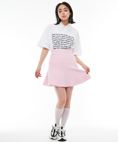 Narcissus(ナルシス)の「【Narcissus】メッセージTシャツ(Tシャツ/カットソー・レディース・ブラック/ホワイト・FREE)」の3枚目の写真