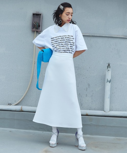 Narcissus(ナルシス)の「【Narcissus】メッセージTシャツ(Tシャツ/カットソー・レディース・ブラック/ホワイト・FREE)」の12枚目の写真