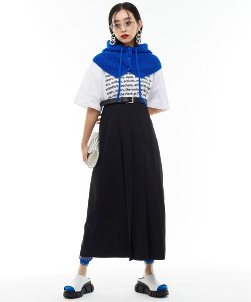 Narcissus(ナルシス)の「【Narcissus】メッセージTシャツ(Tシャツ/カットソー・レディース・ブラック/ホワイト・FREE)」の5枚目の写真