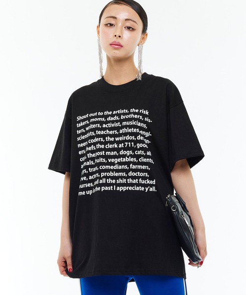 Narcissus(ナルシス)の「【Narcissus】メッセージTシャツ(Tシャツ/カットソー・レディース・ブラック/ホワイト・FREE)」の17枚目の写真