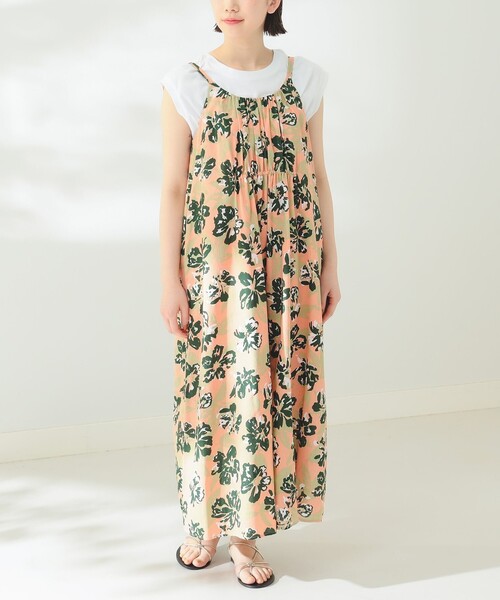 B:MING by BEAMS（ビーミングバイビームス）の「B:MING by BEAMS / トロピカル柄 プリント ワンピース（ワンピース・レディース・ピンク/イエロー・SMALL/MEDIUM）」の3枚目の写真