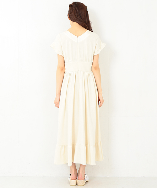 CAROLINA GLASER(カロリナ グレイサー)の「CAROLINA GLASER / カットソーマキシワンピース(ワンピース・レディース・ブラック/クリーム・ONE SIZE)」の15枚目の写真