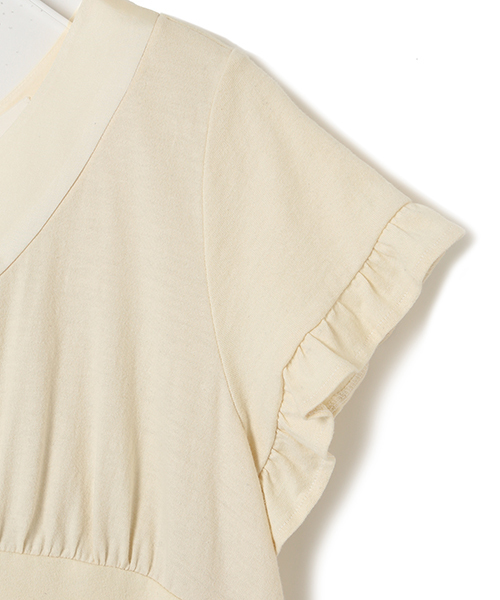 CAROLINA GLASER(カロリナ グレイサー)の「CAROLINA GLASER / カットソーマキシワンピース(ワンピース・レディース・ブラック/クリーム・ONE SIZE)」の12枚目の写真