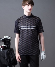 BUFFALO GOLF（バッファローゴルフ）の「BARON-SAINT-HONORE(バロン-サントノーレ)モノグラム モックネック Tシャツ（Tシャツ/カットソー）」