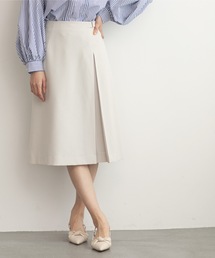 index | セットアップ対応 リネンライクAラインスカート【洗濯機洗い可/ストレッチ/イージーケア/アンチピリング】(スカート)