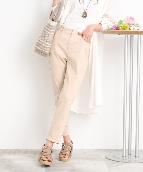 SHOO・LA・RUE（シューラルー）の「◆【UV】1本は揃えておきたい ベーシック スキニーパンツ（その他パンツ・レディース・ベージュ/カーキ/ブラック/ブルー/オフホワイト・01/02/03/04/05/10）」の3枚目の写真